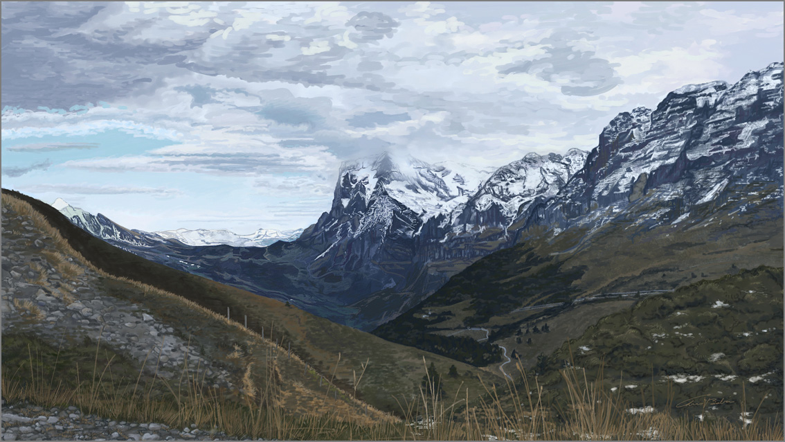 The Wetterhorn (2006) - Grindelwald, Switzerland (Painter) (All work copyright © Christopher Babic unless otherwise noted)